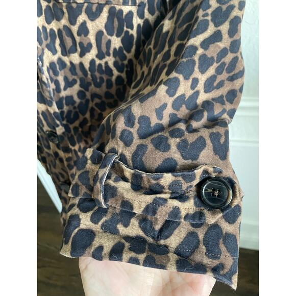Linea by Louis Dell’Olio Leopard Print Utility Jacket Large - Picture 6 of 10